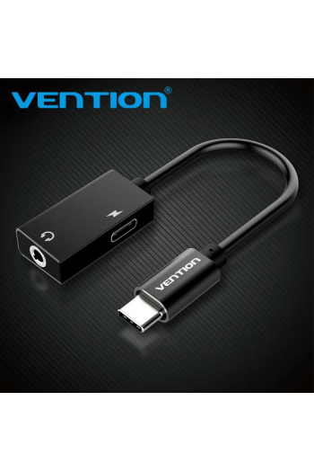 Adapter Tip C Ma Audio 3.5 Mm I Tip C Vention 0.1 M Bggba Crni - slika proizvoda