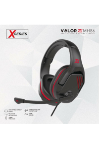 Slušalice žične gaming Fantech 3.5mm+USB+mikrofon Valor MH86X Series crne
