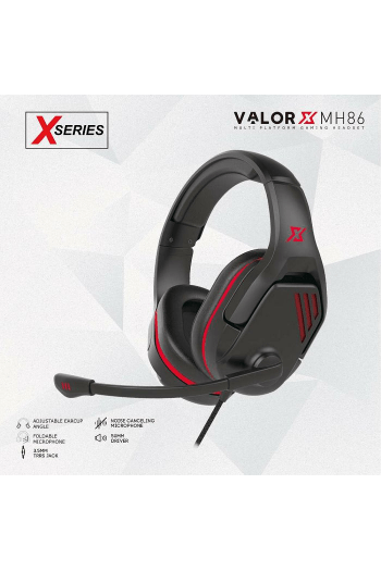 Slušalice žične gaming Fantech 3.5mm+USB+mikrofon Valor MH86X Series crne - slika proizvoda