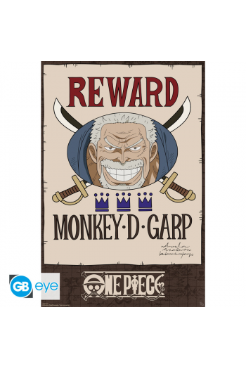One Piece - Poster Maxi 91.5X61 - Wanted Garp Cross Guild - slika proizvoda