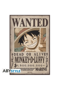 One Piece Poster Wanted Luffy New 2 (52x35cm)