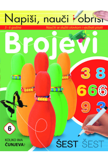 Napiši, nauči i obriši - brojevi - naslovnica