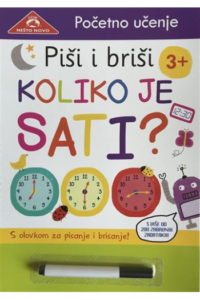 Piši i briši - Koliko je sati (Slikovnica) - naslovnica