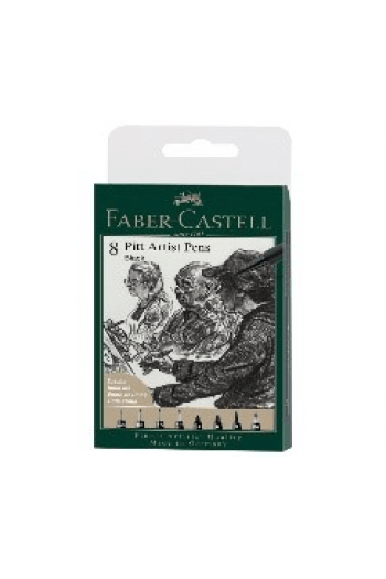 Set Pitt artist pk8 Black Faber Castell 167158 blister ~ 1/5 - slika proizvoda