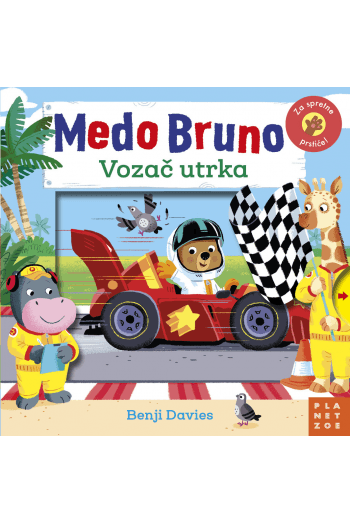 Medo Bruno Vozač utrka (Slikovnica) - naslovnica