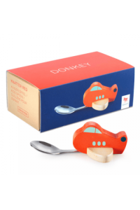 Kids Spoon - Knatter - airplane - red