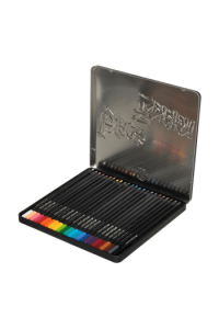 Boje drvene 24boje metalna kutija Black Edition Faber Castell 116425 - slika proizvoda