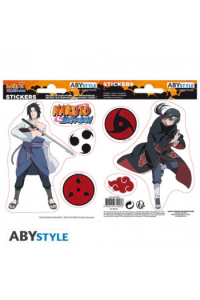 Naruto Shp - Stickers - 16X11Cm/ 2 Sheets - Sasuke/ Itachi