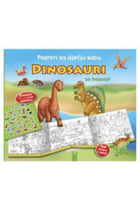 Dinosauri bojanka – posteri za dječju sobu - naslovnica