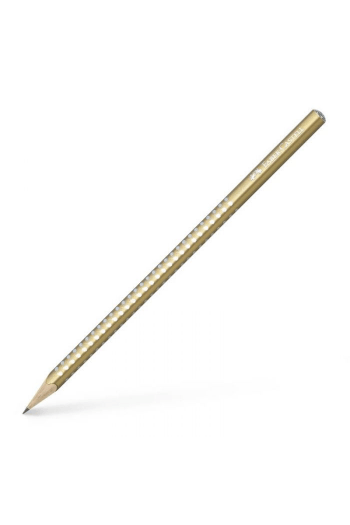 Olovka grafitna B Grip Sparkle pearl Faber-Castell 118214 metalik zlatna - slika proizvoda