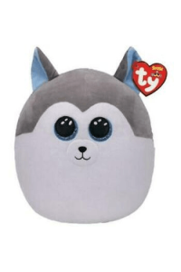 Ty Squish-a-Boos Slush Grey and White Husky - sivo-bijeli haski - 30 cm - slika proizvoda