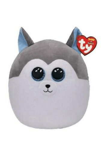 Ty Squish-a-Boos Slush Grey and White Husky - sivo-bijeli haski - 30 cm - slika proizvoda