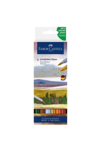 Marker obostrani akvarel 6 boja Tuscany Goldfaber Faber Castell 164521 - slika proizvoda