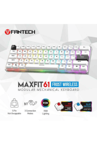 Tipkovnica gaming bežična mehanička Fantech Max Fit 61  MK857 bijela - slika proizvoda