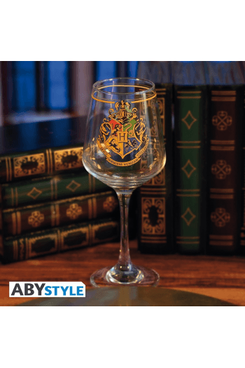 Harry Potter - Stemmed Glass - Hogwarts Crest - slika proizvoda