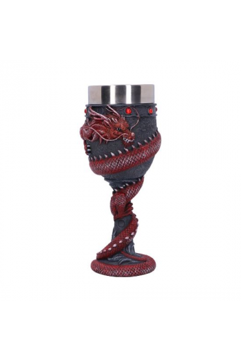 Nemesis Now Dragon Coil Goblet Red 20Cm - slika proizvoda