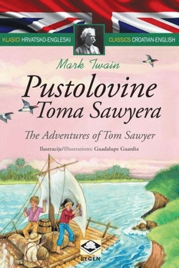 Klasici hrv.-eng.: Pustolovine Toma Sawyera - naslovnica