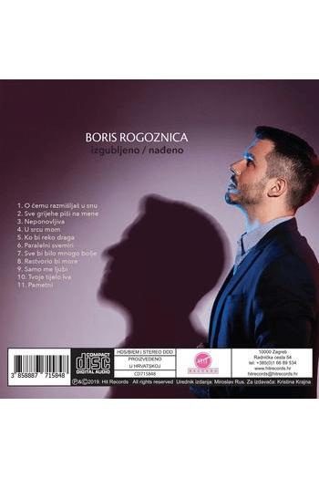 Rogoznica, Boris - Izgubljeno/nađeno CD - omot