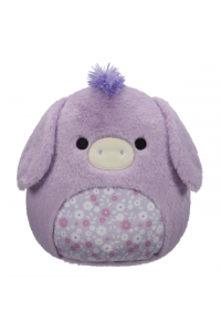 Squishmallows Fuzzamallow 30cm Easter - Delzi - Ljubičasti Magarac