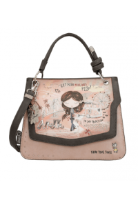 Torba fashion Anekke SS24 Peace&Love pink M-28x22x10cm 38823-403 P20