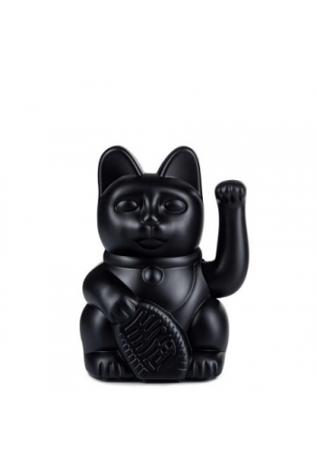 Lucky Cat , Black , waving cat , 10,5x8,5x15cm , plastic , no batt. incl. (28) - slika proizvoda
