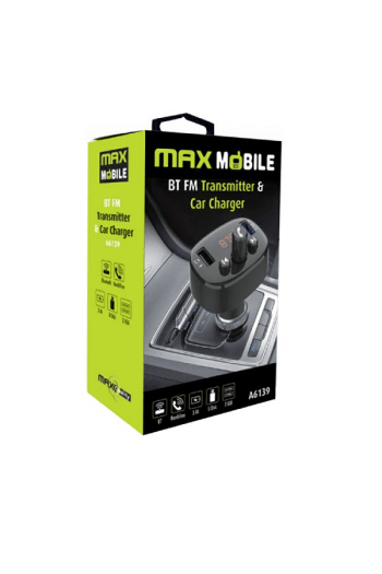 Maxmobile FM transmitter i Auto punjač A6139 2XUSB, 3.4 A - slika proizvoda