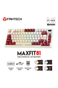 Tipkovnica gaming bežična mehanička Fantech MAX FIT 81 Milky R. SW. MK910 RP B-C - slika proizvoda