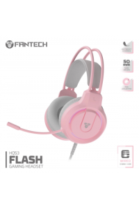 Slušalice žične gaming Fantech 3.5mm+ mikrofon Flash HQ53 roza - slika proizvoda
