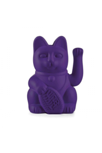 Lucky Cat - Violet waving cat ca. 10,5 x 8,5 x 15 cm  plastic no batt.incl. - slika proizvoda