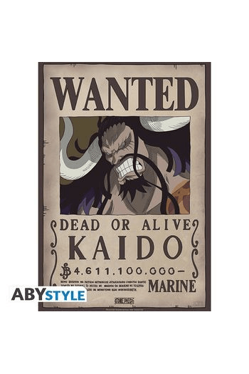 One Piece Poster Wanted Kaido (52x35cm) - slika proizvoda