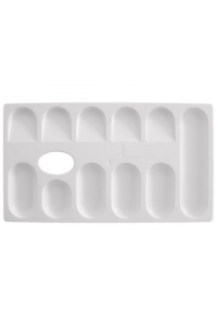 Paleta slikarska pravokutna 23x13cm 11 posudica Educa bijela