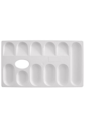 Paleta slikarska pravokutna 23x13cm 11 posudica Educa bijela - slika proizvoda