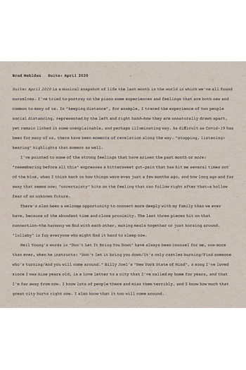 Brad Mehldau - Suite: April 20 CD - omot