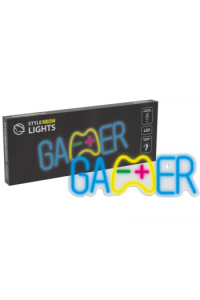 Manta Led Svjetleća Oznaka Gamer, 35X11.8Cm, Plexi, Multicolor Snl62Mt - slika proizvoda