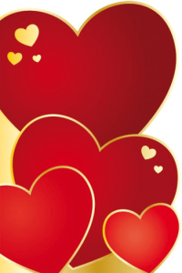 Red Die Cut Hearts - slika proizvoda