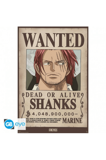 One Piece - Poster Maxi 91.5X61 - Wanted Shanks Wano - slika proizvoda