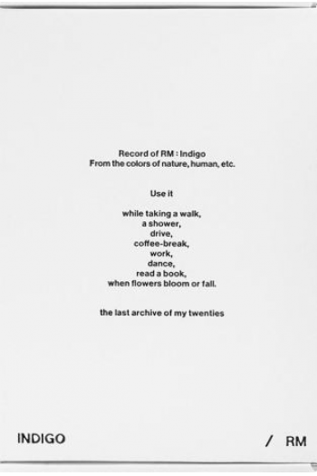 RM (BTS) - Indigo (Book edition) CD - omot