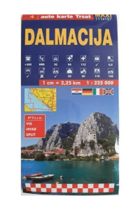 Auto karta - Dalmacija - naslovnica