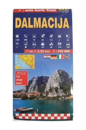 Auto karta - Dalmacija - naslovnica