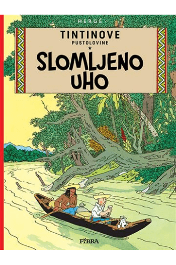 Tintinove pustolovine: Slomljeno uho (Strip) - naslovnica