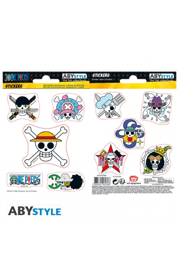 One Piece - Stickers - 2 Sheets -  Straw Hat Skulls - slika proizvoda