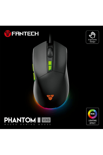 Miš gaming žični Fantech 7200 DPI Phantom II VX6 crni - slika proizvoda