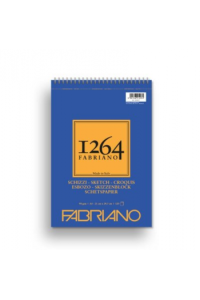 Blok Fabriano 1264 sketch 21x29,7 (A4) 90g 120L pale ivory spiralni top side 19100637 - slika proizvoda