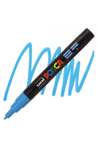 Marker Uni pc-3m Posca svijetlo plavi - slika proizvoda