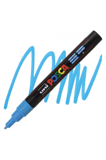 Marker Uni pc-3m Posca svijetlo plavi - slika proizvoda