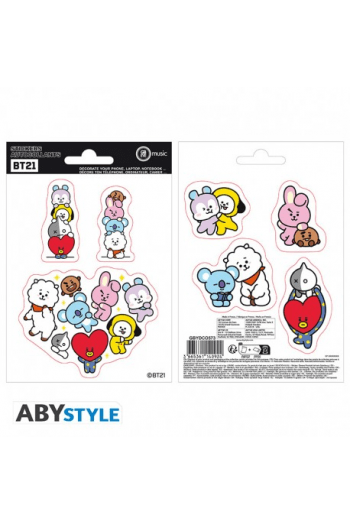 Bt21 - Stickers - 16X11cm , 2 Sheets - Set 1 X5 - slika proizvoda