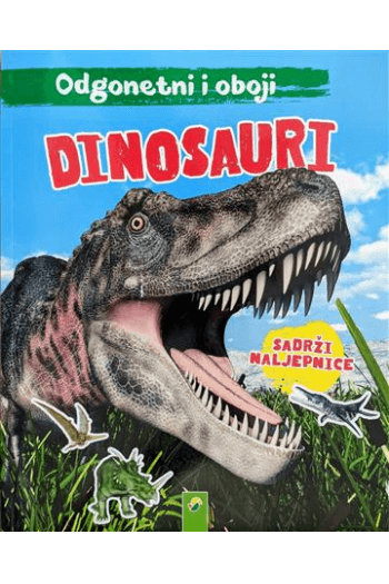 Dinosauri - odgonetni i oboji - naslovnica