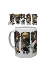 Attack On Titan - Mug - 320 Ml - Character Montage - Subli - Box - slika proizvoda