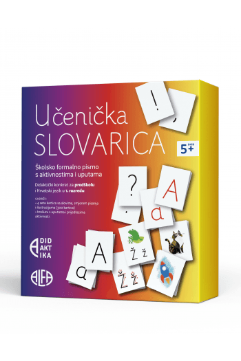 Učenička slovarica za 1. r. o.š. i malu školu - naslovnica