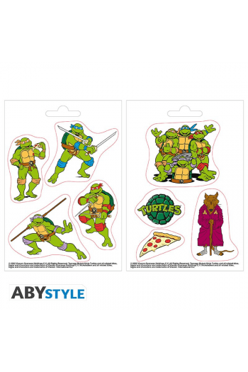 TMNT - Stickers - 16X11cm, 2 Sheets - Turtles & Splinter X5 - slika proizvoda